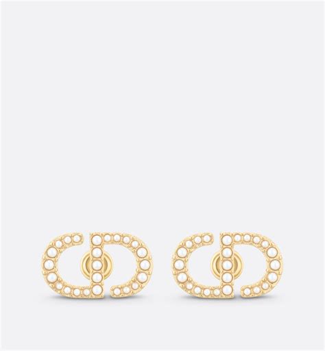 dior petit cd stud earrings